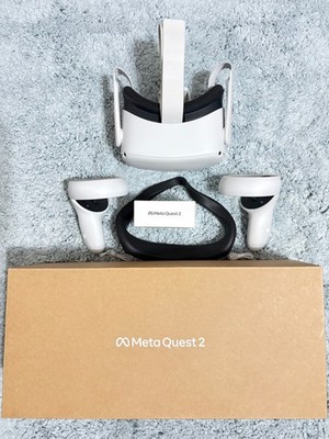 *Excellent* Meta Oculus Quest 2 128GB VR Headset W/Controllers & Oculus Box
