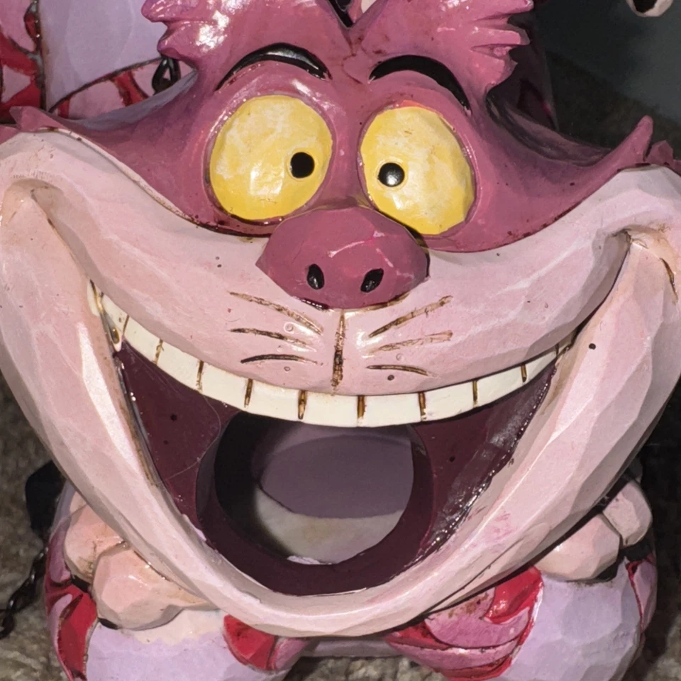 Jim Shore Enesco Disney Cheshire Cat Alice in Wonderland Bird House 10" RARE - Image 3 of 4