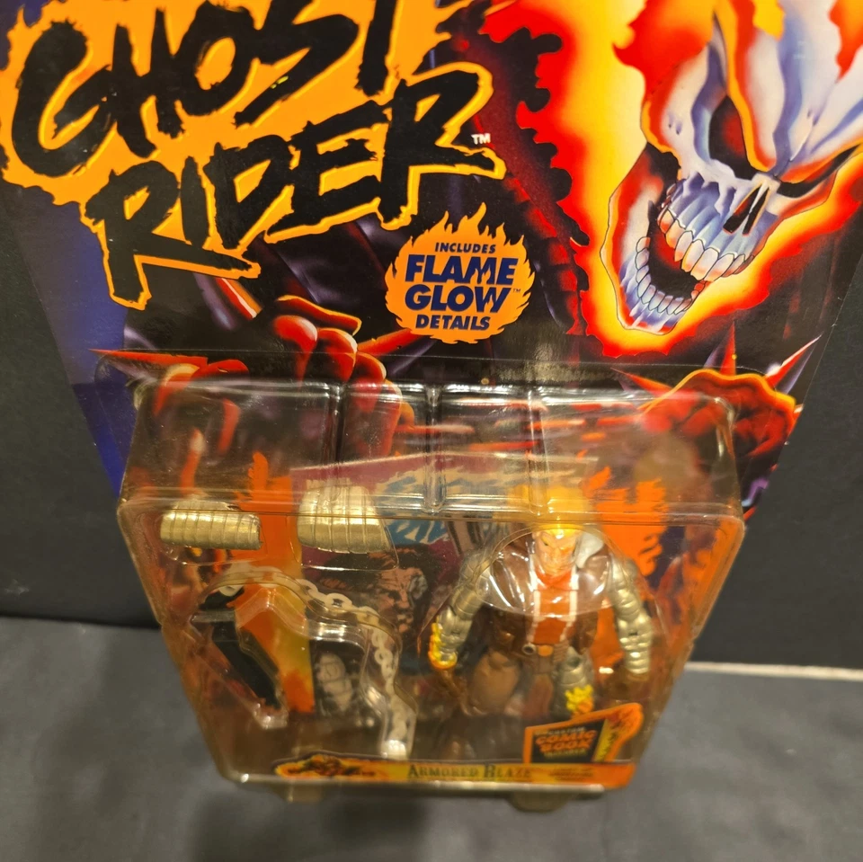 Toy Biz Rider de colección años 90 1996 - Armored Blaze con cofre Ghostfire ver fotos (2) Foto 4 de 4