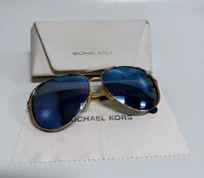 Michael Kors MK5004 Chelsea Rose Gold Toned Metal Aviator Polarized Sunglasses