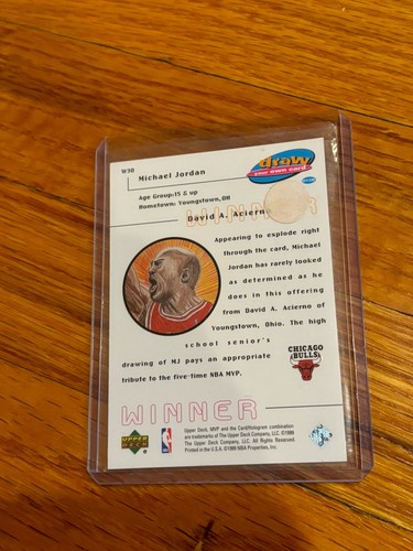 MICHAEL JORDAN UPPER DECK 1999 MVP CARD # W30 - Picture 2 of 2