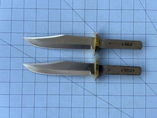 Knife Blanks 2 (9.5") Bowie Full Tang Solid Brass Guard Free Shipping In USA