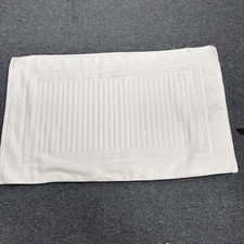 2 Pack Luxury WHITE Bath Mat Floor Towel Set Cotton 22x34 WHITE Lint Free New