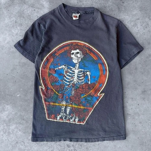 Grateful Dead Bertha T-shirt Tour Skull Concert 1980s vintage concert t-shirt, vintage, size S, single stitch, B+ condition