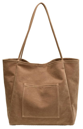 Suede Tote Bag for Women Slouchy Shoulder Bags Suede Bag Shoulder Handbag Lea...