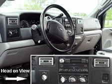 Fits BILLET AC VENT COVERS 99-04 FORD F250 F350 SUPERDUTY POWERSTOKE 7.3