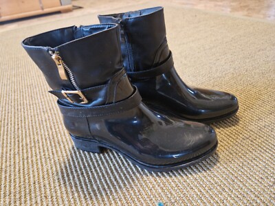 Gummistiefel , Lackstiefelette, Deichmann, Grösse 37