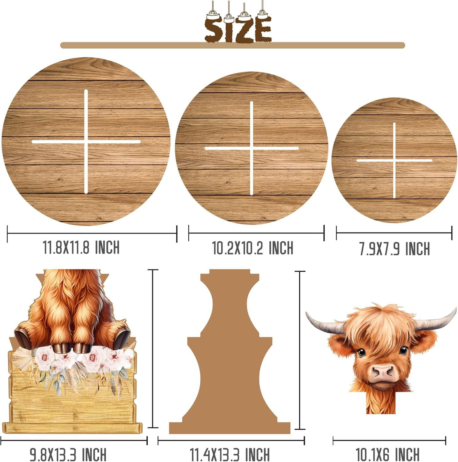 Highland Cow Cupcake Stand Highland Cow Birthday Party Cardboard Cupcake Hold...