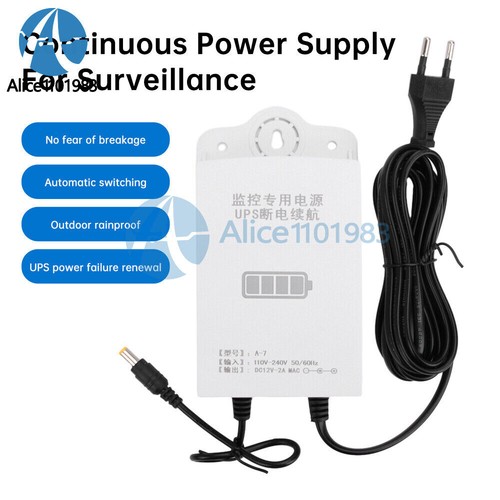 Monitor 12V Awaryjny UPS Zasilacz bezprzerwowy Mini UPS Bateria Kopia zapasowa - Zdjęcie 4 z 15