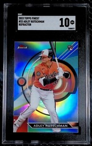 Adley Rutschman - 2023 Topps Finest #22 Refractor - RC - SGC 10 - Orioles