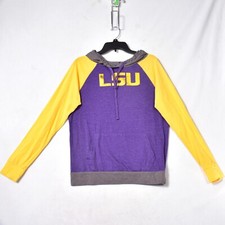 LSU Tigers 5th Ocean Hoodie Yellow Purple Size Large