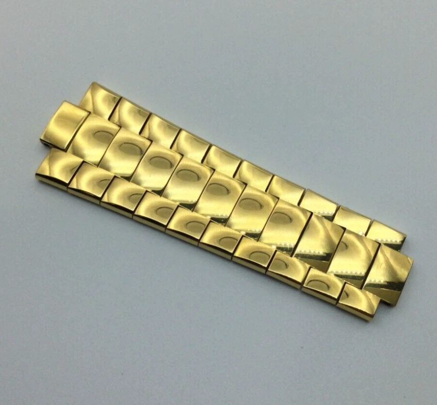 BRACELET DEMI MONTRE GUCCI ORIGINAL 19 MM POUR 3300,2 M JAUNE 2E GÉNÉRATION