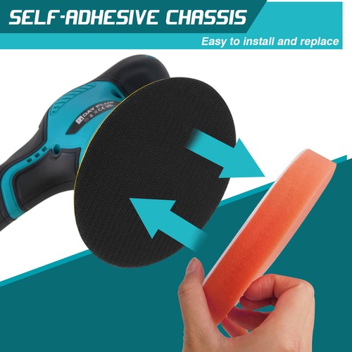 6" Cordless Car DA Polisher Dual Action Buffer Sander Polishing Machine Tool Kit - Picture 9 of 22