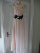 Little Mistress Dress Size 6 Ball Gown Wedding Prom Blush Black Lace Sequin