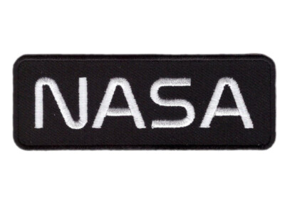 Schwarze NASA Crew Uniform Space Shuttle Kostüm Aufnäher Bügelbild