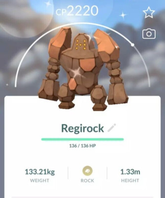 POKÉMON GO - Shiny Regirock Lv1 - Registrato al commercio - Disponibile EUR 26,30 - IT