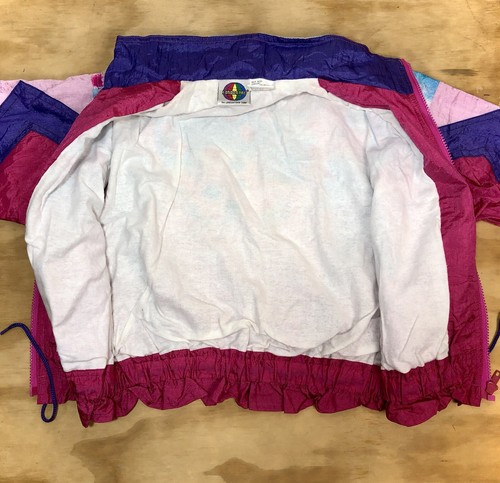VTG NWT London Fog Colorblock Windbreaker Ski Coat Jacket • Girls M (Wms S) - Picture 8 of 9