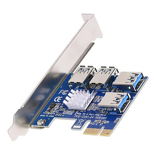Scheda Di Espansione PCI-E Estensore USB Pcie Adattatore Schede Express - Photo 5/12