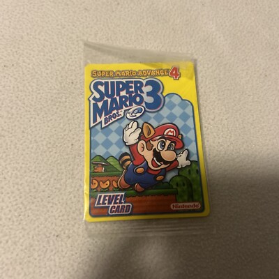 Super Mario Bros. 3 Advance 4 E-Reader Level Card Item 03 *Original Wrapper*