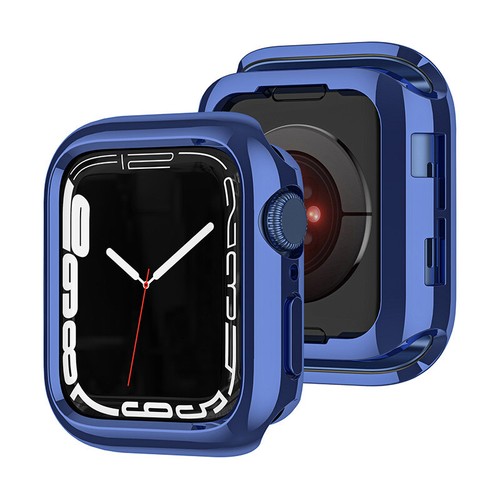 Custodia protettiva telaio orologio TPU morbido per Apple iWatch Series 9/8/SE/7/6/5/4/3 - Foto 25 di 28