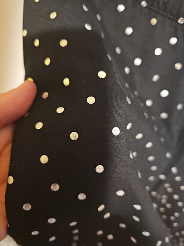 NWT Girls Size 14 So Black Leggings WithbSilver Polka Dots Comfy Stretchy - Picture 2 of 8