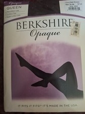Berkshire Opaque Tights Style 4807 Cocolate Kisses Control Top Queen 3X-4X USA