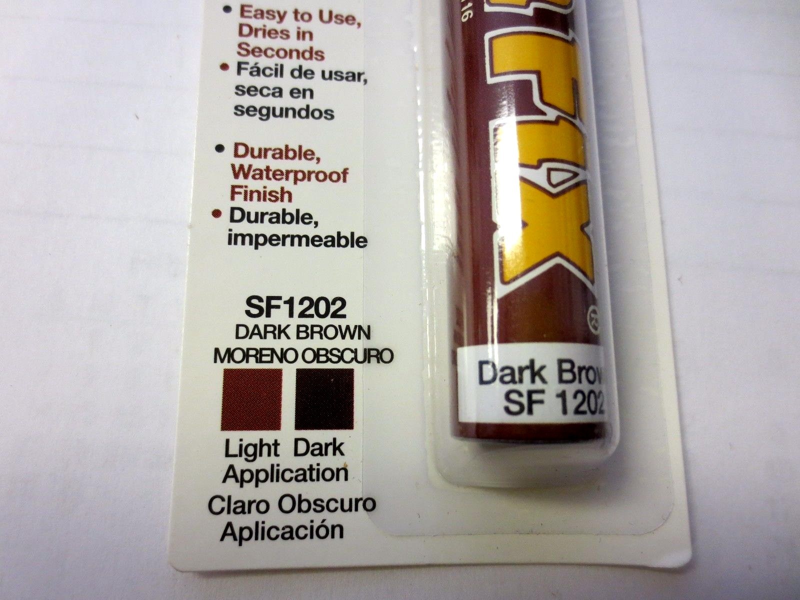 Miller SF1201 Wood Stain Scratch Fix Pen / Repair Marker Light Brown