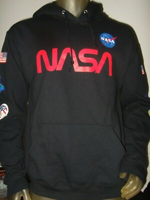 Men's NASA Astronaut Space Shuttle Program Rocket Ship Hoodie Hooded Sweatshirt