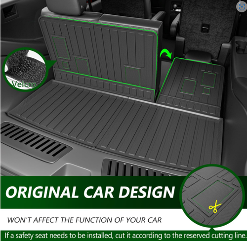 Floor Mats with 2022-2025 Chevrolet Tahoe (Trunk+Backrest) - Picture 3 of 6