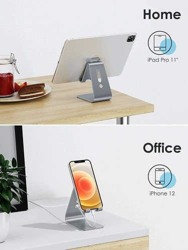 OMOTON Universal Phone Holder Stand Desktop Dock Cradle Pixel iPad iPhone Galaxy - Picture 5 of 8