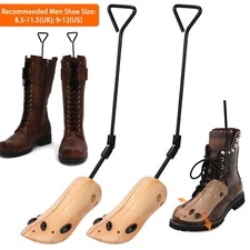 2PCS Wooden Boot Stretcher Adjustable Shoe Shaper Widener Expander for Men Women