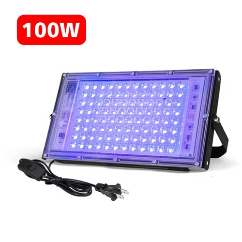 Tira de lámpara ultravioleta con accesorios de barra de luz negra UV de 50 W enchufe de EE. UU./UE DJ fiesta club - Imagen 22 de 22
