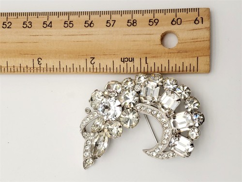 Eisenberg Ice Diamond Crystal Rhinestone Brooch - Picture 20 of 20