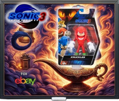 2024 Sonic The Hedgehog 3 Movie KNUCKLES 5'' Action Figure Jakks NEW SEALED