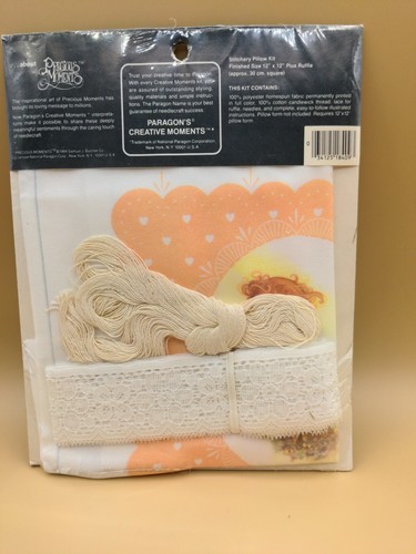 Paragon Precious Moments Gelassenheit Stickerei Stickerei Kissen Kit 12 x 12 Neu - Bild 4 von 6