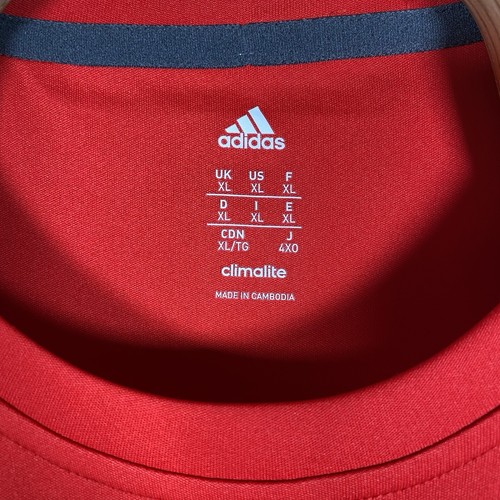Adidas Climalite Herren Shirt Rot XL Kurzarm Rundhals - Bild 4 von 7
