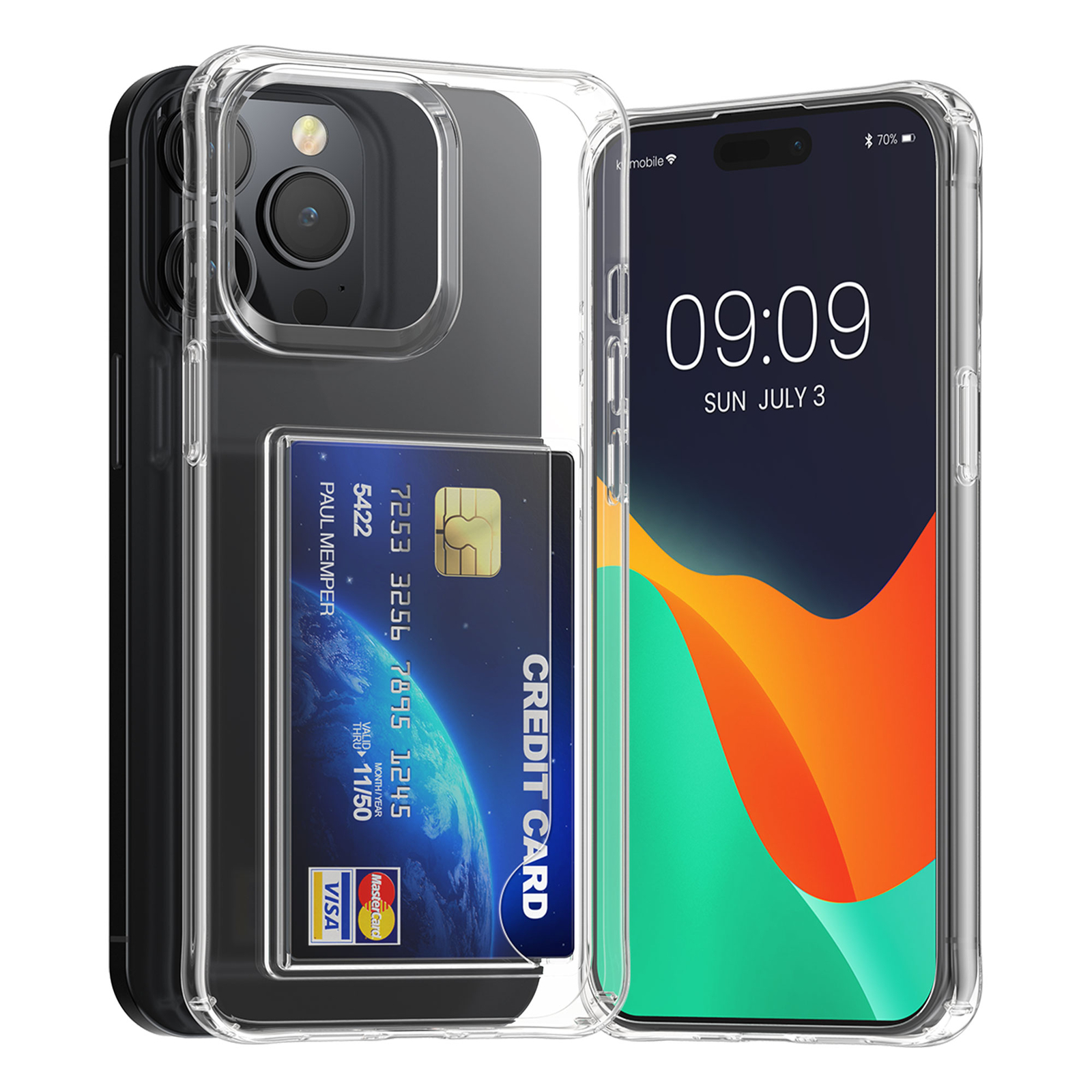 Hülle für Apple iPhone 14 Pro Max Handyhülle mit Kartenfach 