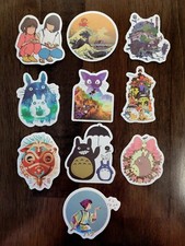 STICKERS x 10 Anime Sticker Animation Various Studio Ghibli Stickers GH4