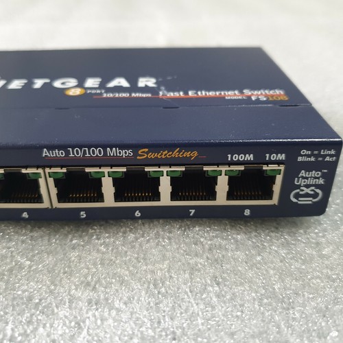 Netgear 8port 10-100Mbps Fast Ethernet Switch FS108 - Picture 6 of 6