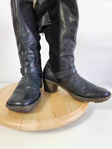 Dr Marten Stiefel Damen 9 UK 7 EU 41 Lammfell groß schwarz Leder Winter Knie - Bild 5 von 9