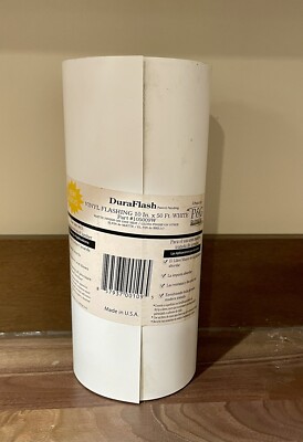 Duraflash Vinyl Flashing - 10  X 50 Ft. - White - Part #105009W