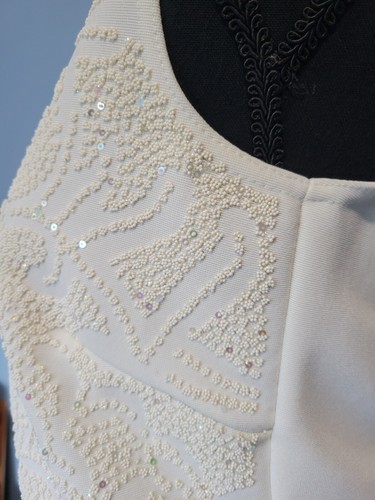 Dressbarn Collezione Maglia Donna Con Perline Piccola Panna - Foto 5 di 12