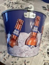 Bud Light Metal ice Bucket 