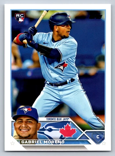2023 Topps Series 1 #169 Gabriel Moreno Rookie RC Blue Jays Baseball Card