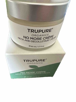 TRUPURE ORGANICS No More Neck and Décolletage Crepe Cream plant-based bioretinal