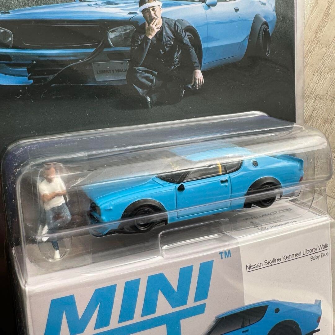 MINI GT 1:64 653 LBWK Nissan Skyline Kenmeri Baby Blue Tokyo MINI GT 1:64 653 LBWK Nissan Skyline Kenmeri Baby Blue Tokyo