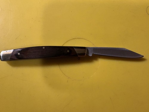 Buck Pocket Knife #379 Brown Wood WO/Package 2”Blade 3”Closed Forever Warranty - Picture 6 of 8