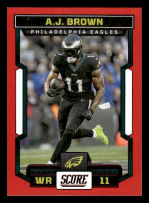 2023 Score #243 A.J. Brown Red Philadelphia Eagles