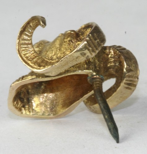 DE COLECCIÓN AÑOS 60 O 70 GRANDE ORO CAPRICORNIO 10K RAM CORBATA OVEJAS - Imagen 3 de 3