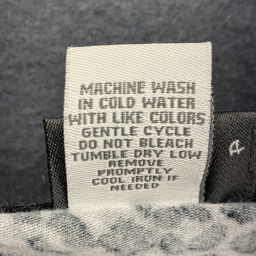 Camisa para mujer Dots talla XL estampado de leopardo de las nieves blanca negra cuello en V - Imagen 4 de 8